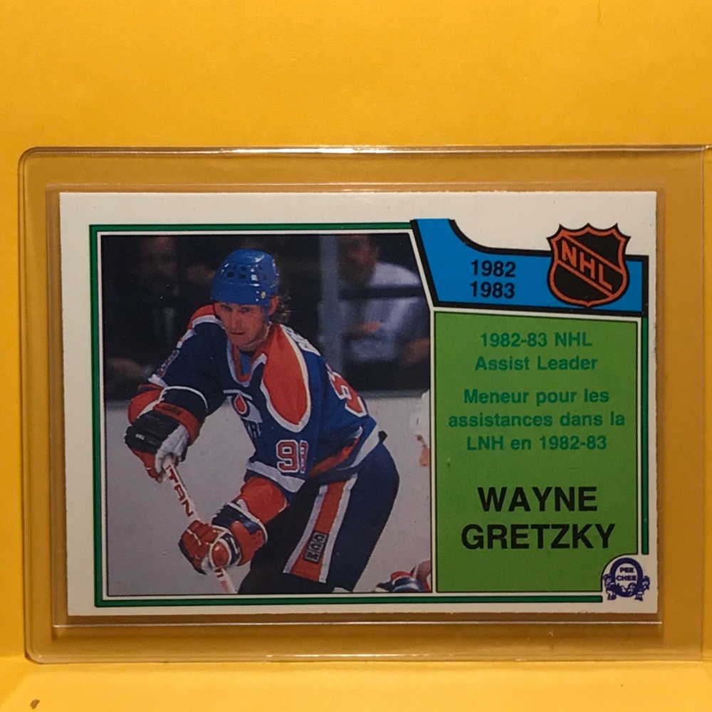 1983-84 O-Pee-Chee Set-Break #216 Wayne Gretzky EX-EXMINT